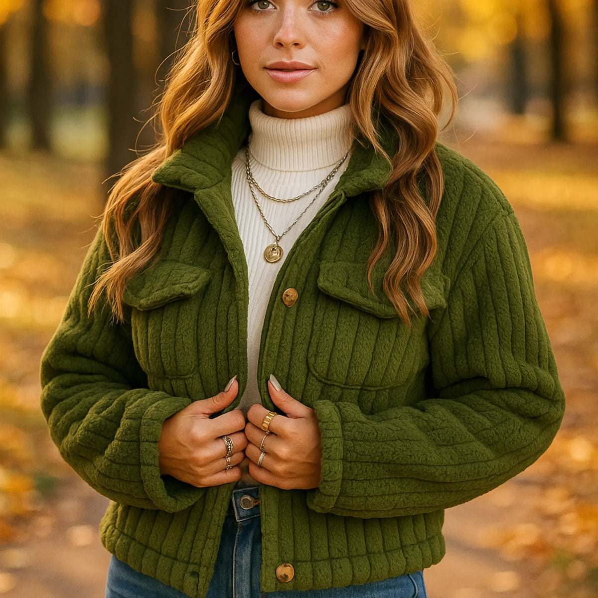 Jaqueta Casaco de Lã Feminina Argentina