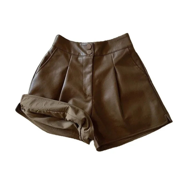 Shorts Couro Chic Minimal