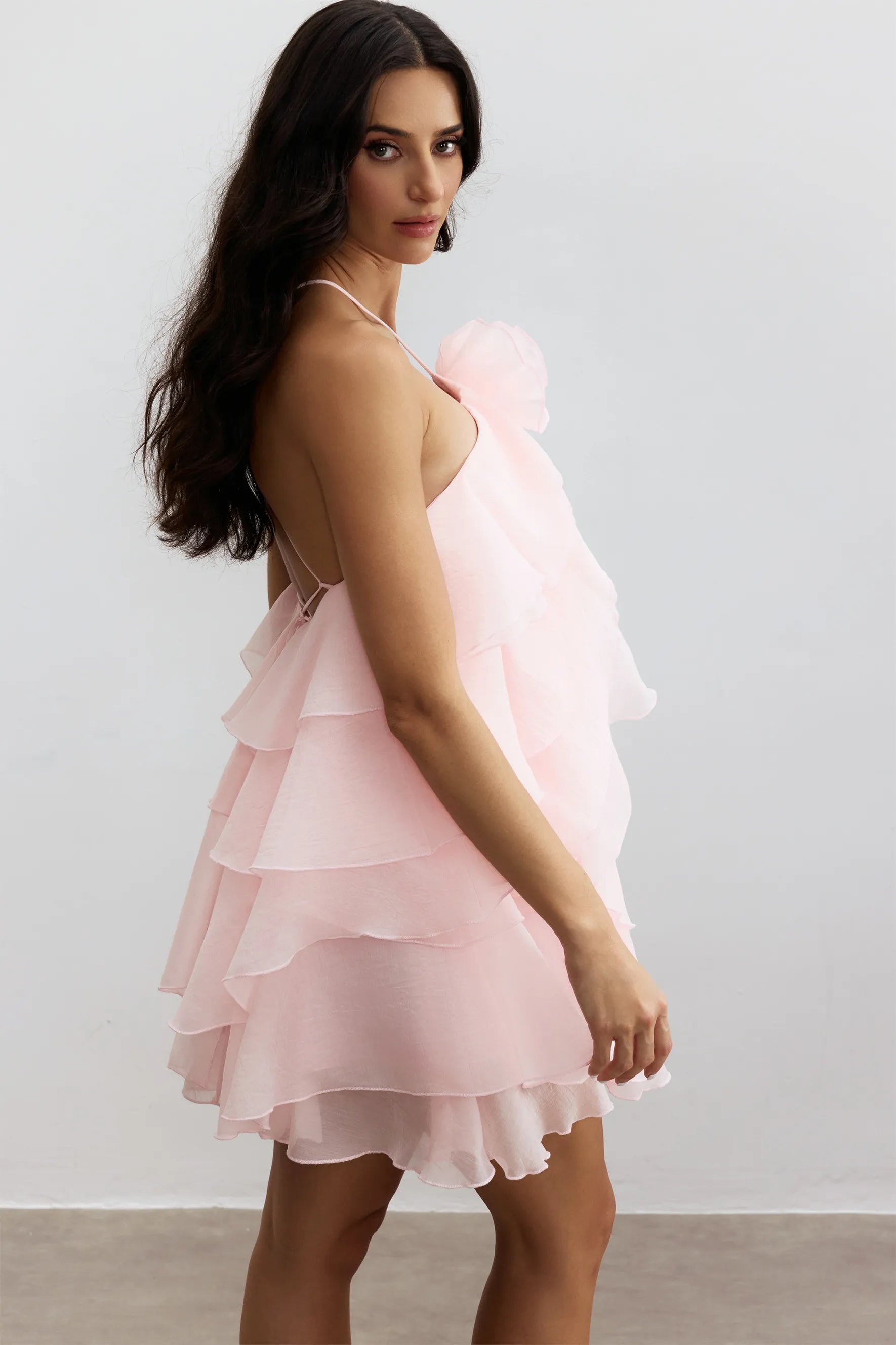 VESTIDO CURTO SALMÃO FLORÊNCIA