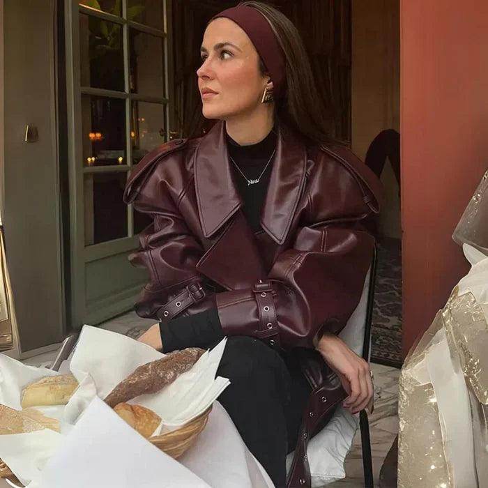 Jaqueta De Couro Feminina Margaret