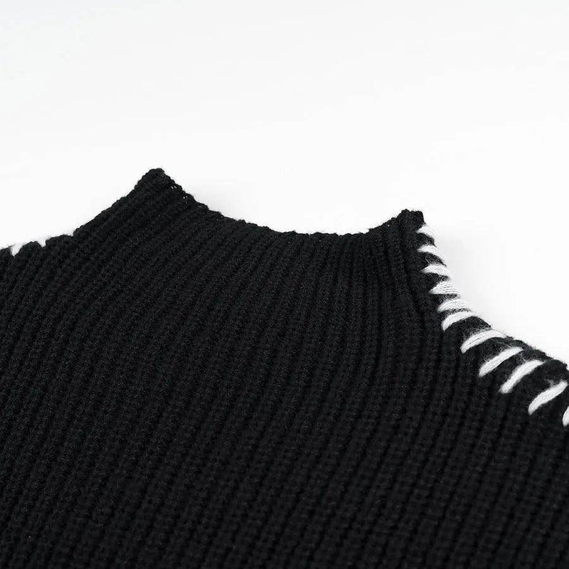 Suéter Feminino Gola Alta de Lã Luara