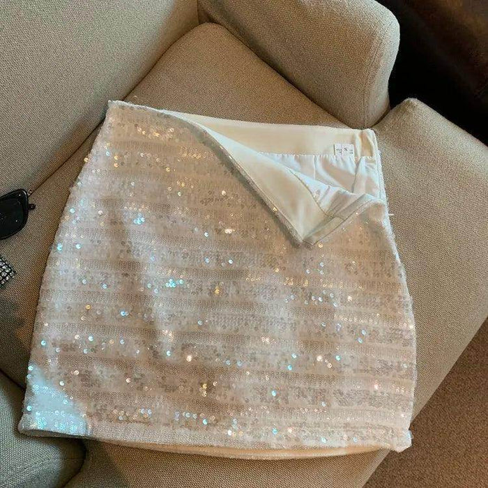 Saia Curta Brilho France Feminina