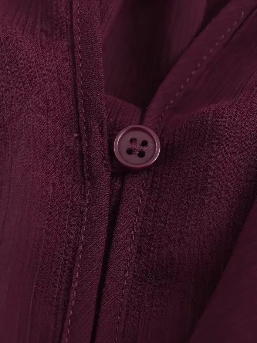 Blusa Chiffon Babados Brukki