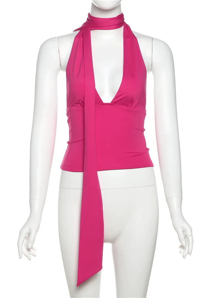 Blusa Decote Gola Choker